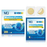 MQ parches mareo 20 unidades, color claro, empaque discreto para viajar