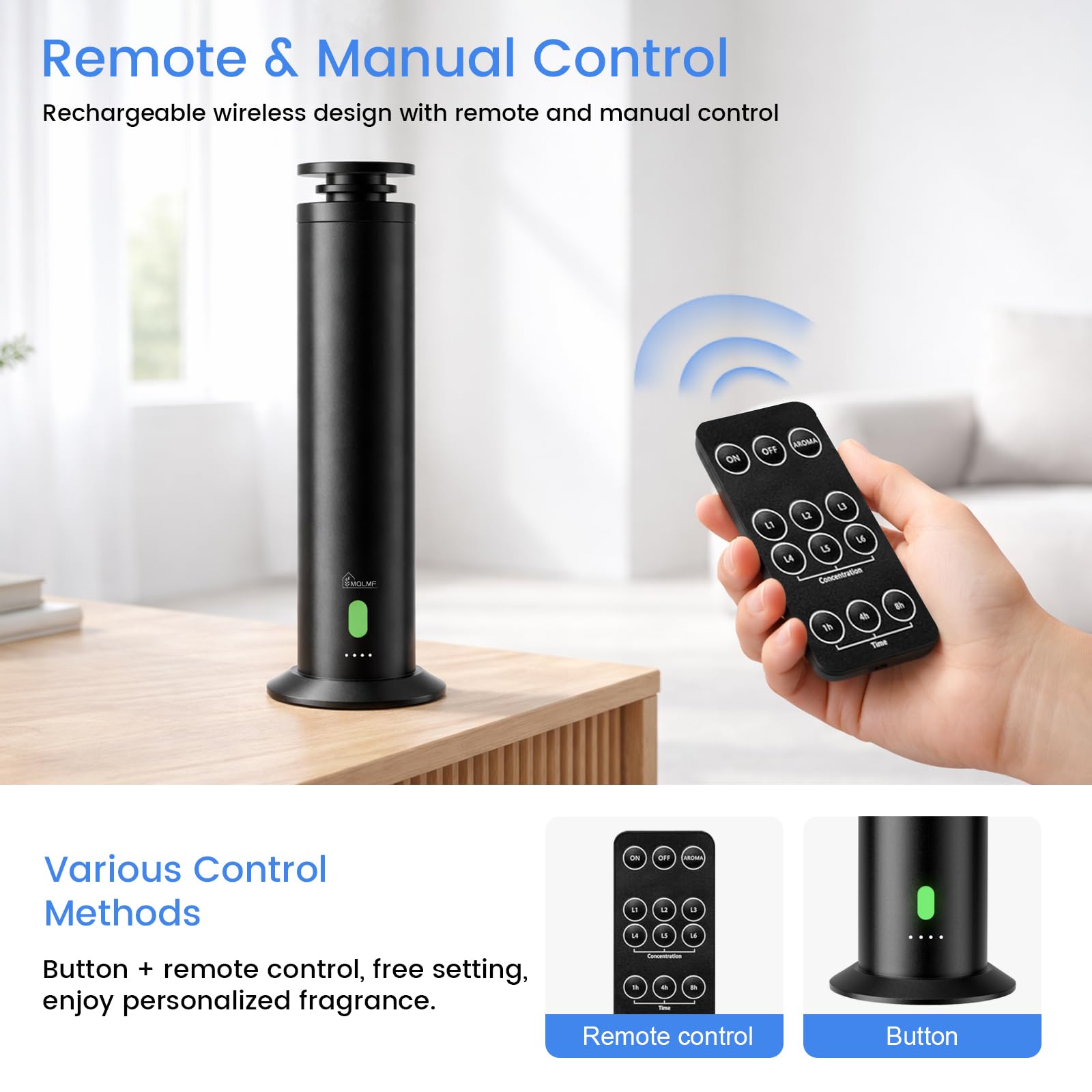 MQLMF Hotel Collection: difusor sin cables para salas, hoteles y oficinas