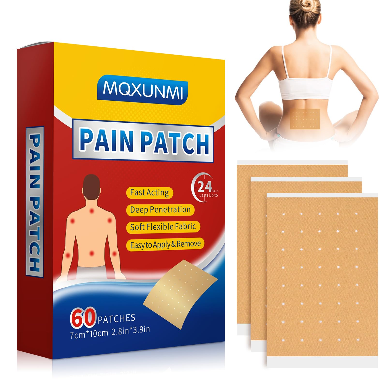 MQXUNMI parche para cuello y hombros, calor reconfortante y alivio perceptible.