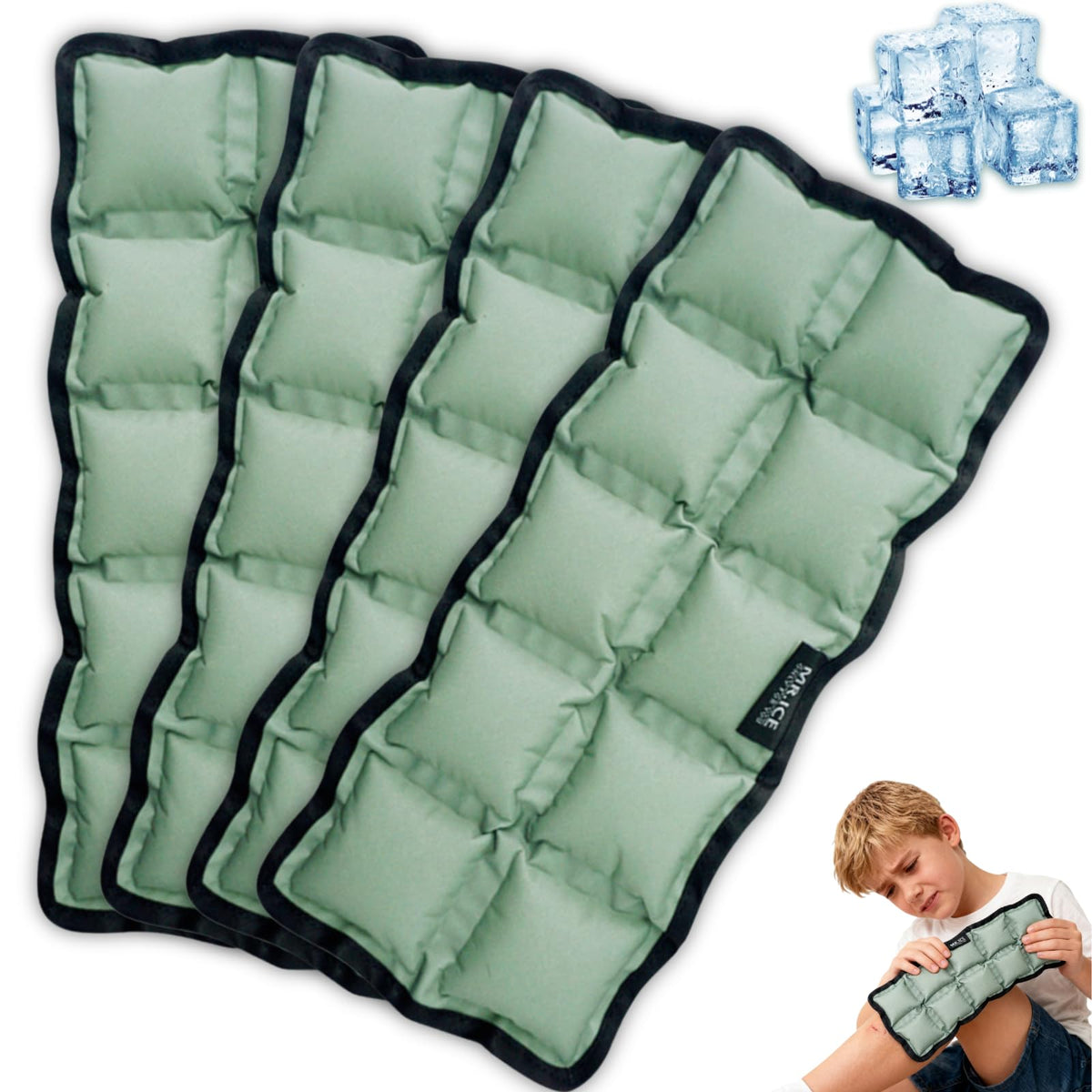 MR.ICE bolsa hielo flexible 10x4 con diseño corporal para contacto profundo