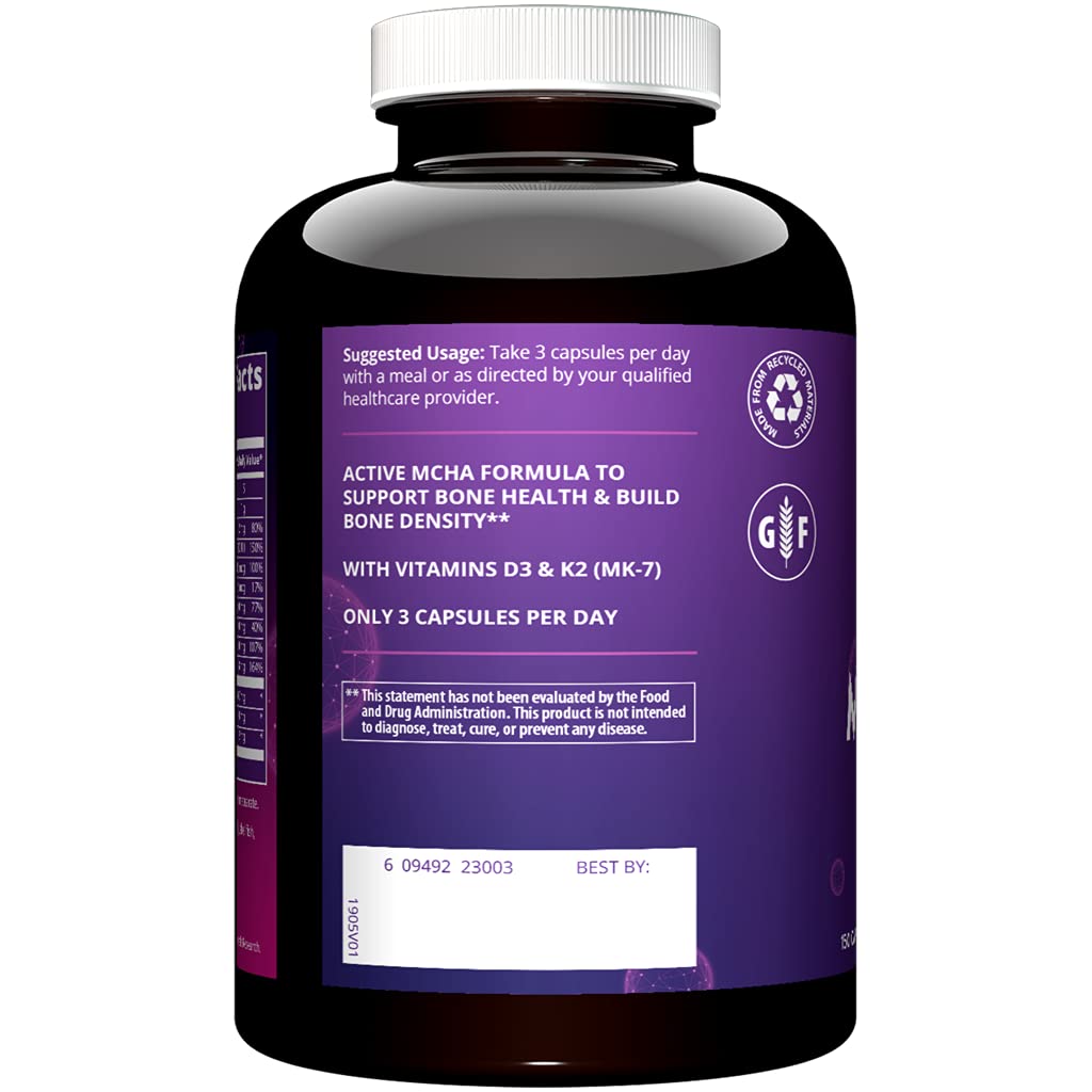 MRM Bone Maximizer III, envase con magnesio y zinc para huesos fuertes.