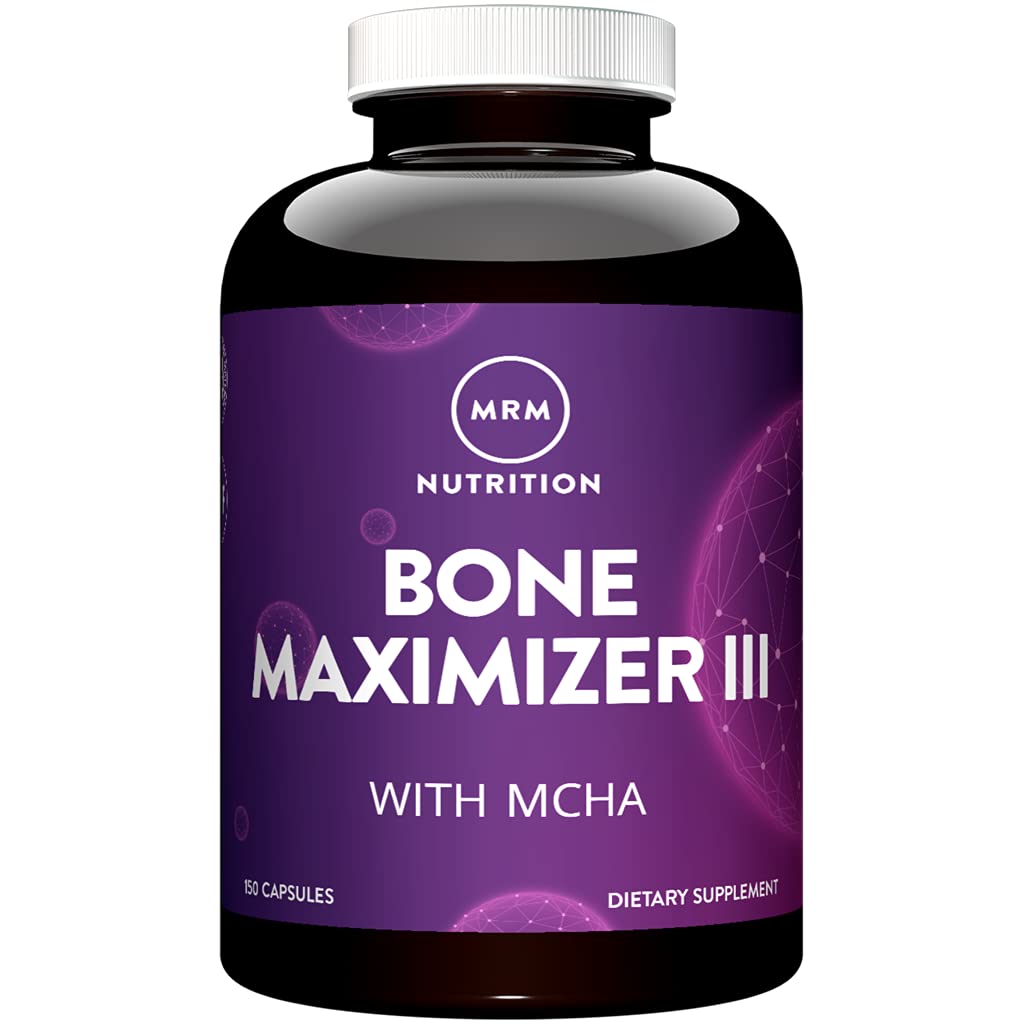 MRM Bone Maximizer III, botella con MCHA para densidad ósea.