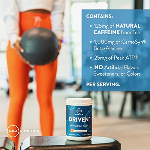 MRM Driven Pre-Entrenamiento, certificaciones veganas y sin gluten, opción limpia para atletas
