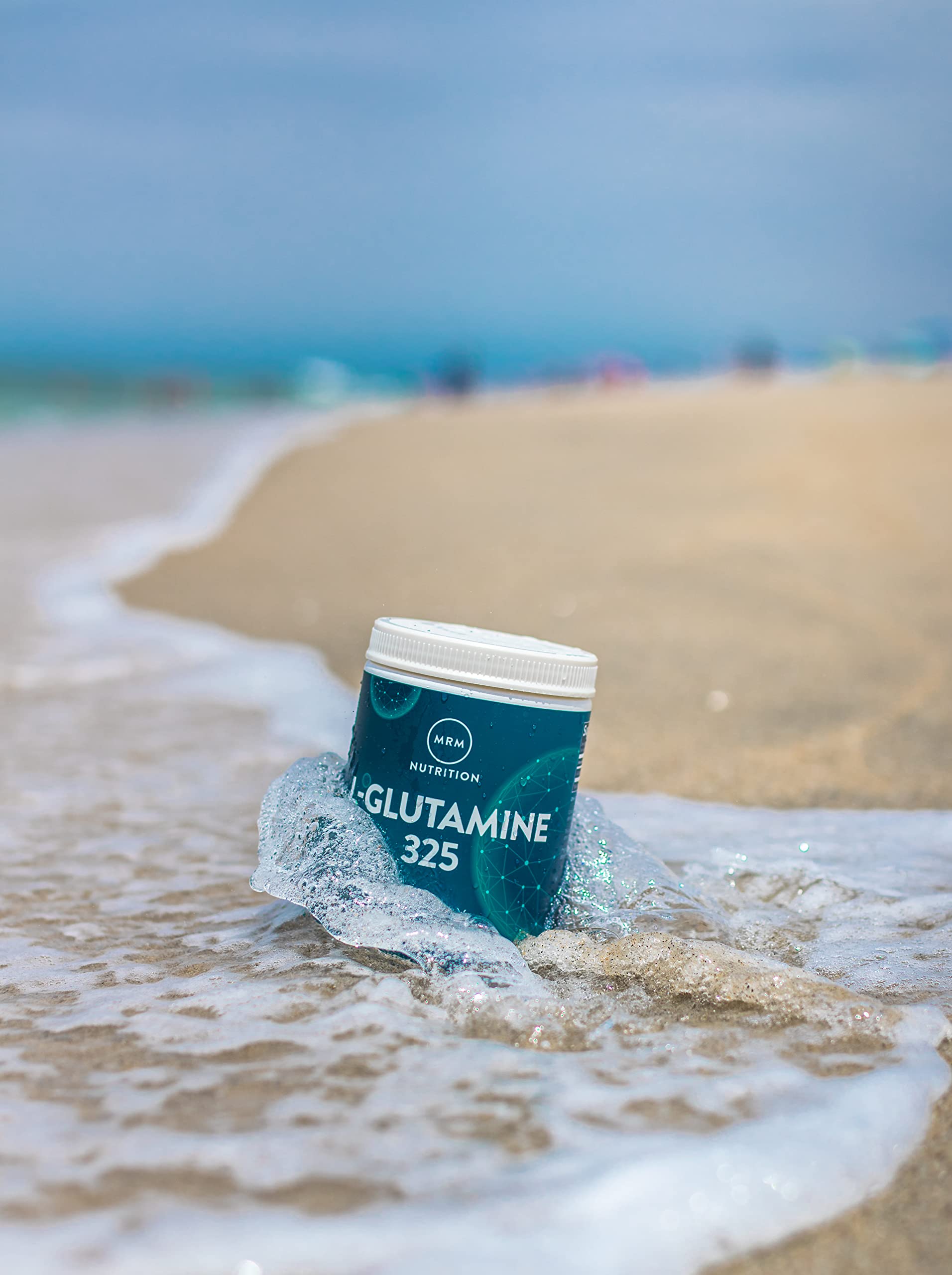 MRM L-Glutamina 200 porciones para suministro prolongado.