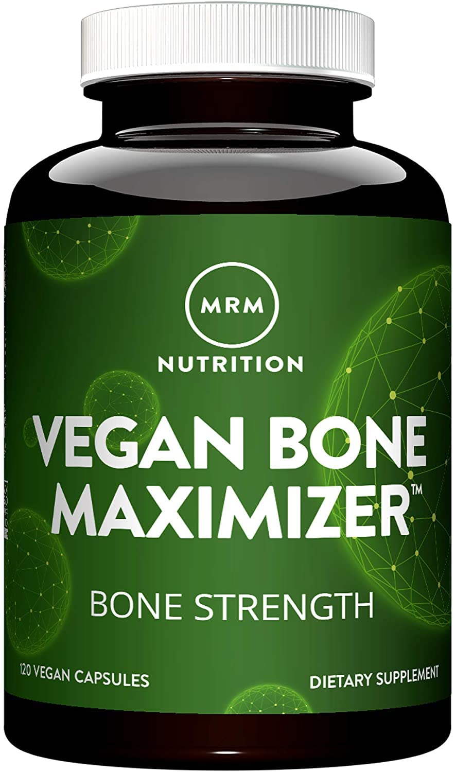 MRM Maximizador Óseo Vegano cápsulas en frasco, soporte óseo diario