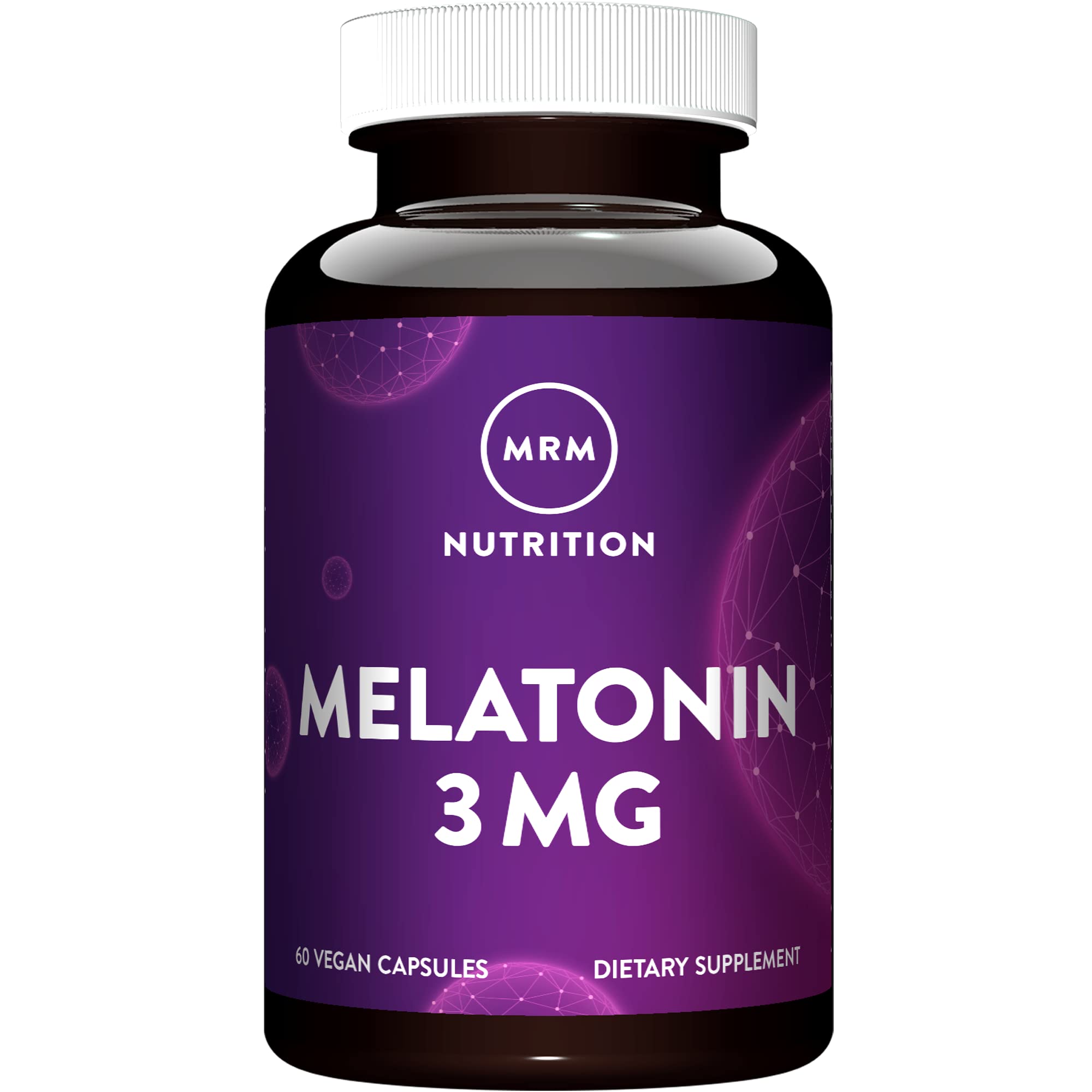 MRM Melatonina 3 mg en botella, apoyo potencial para ritmos de sueño
