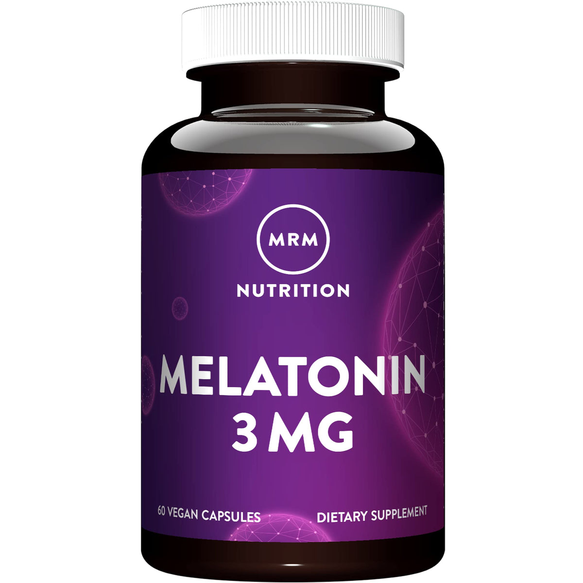 MRM Melatonina 3 mg en botella, apoyo potencial para ritmos de sueño