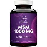 MRM MSM 1000mg cápsulas fáciles de tragar para soporte de articulaciones