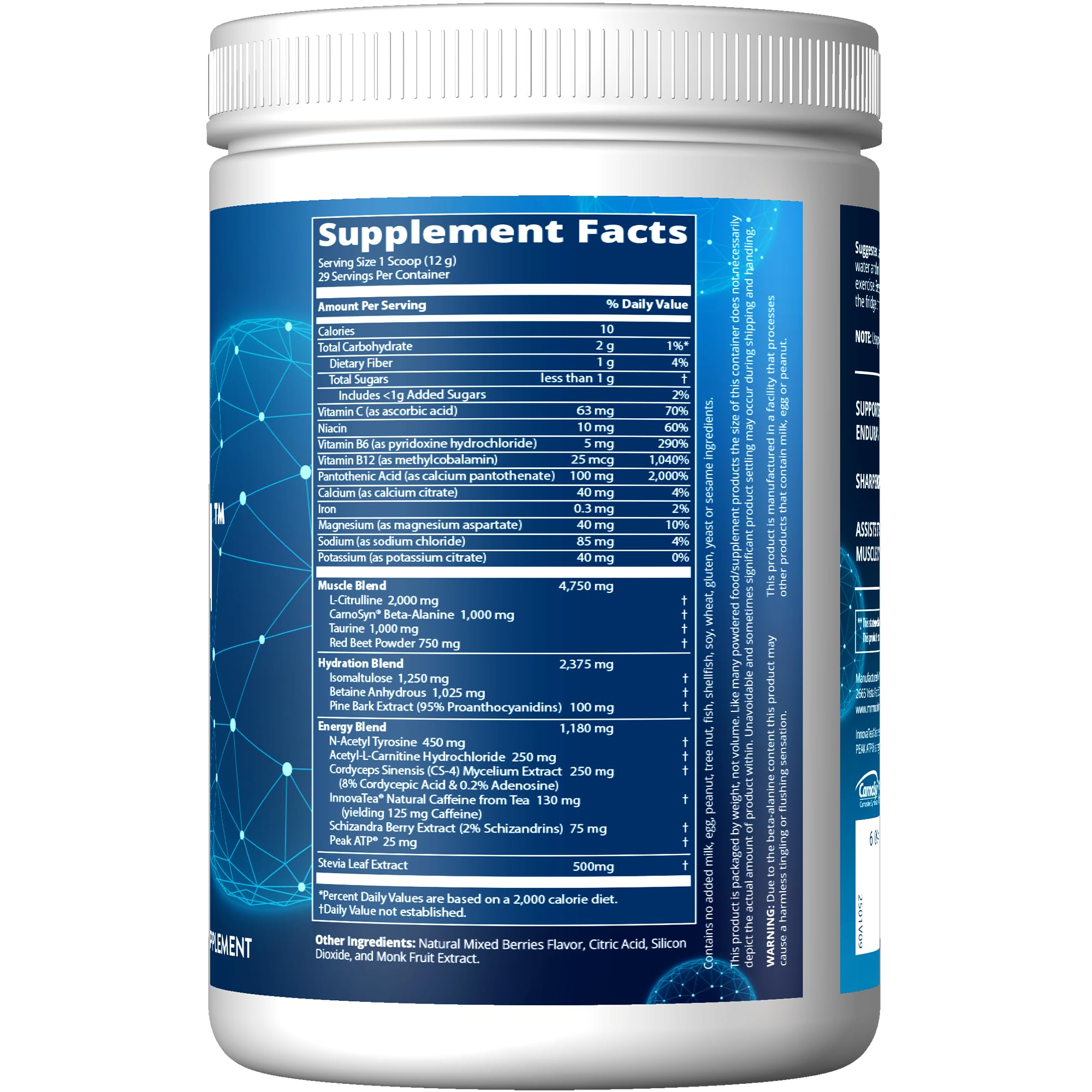 MRM Pre-Entrenamiento cuchara medidora en vaso para dosis precisa
