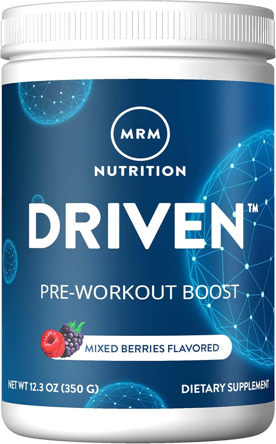 MRM Pre-Entrenamiento shaker con polvo listo para mezclar