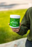 MRM Pre-entrenamiento orgánico, imagen de taza lista para mezclar.