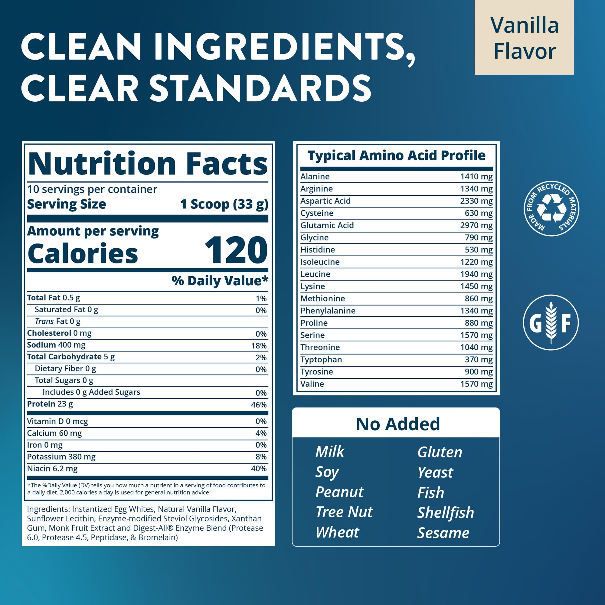 MRM proteina huevo blanco vainilla pote: batidos suaves y saciantes