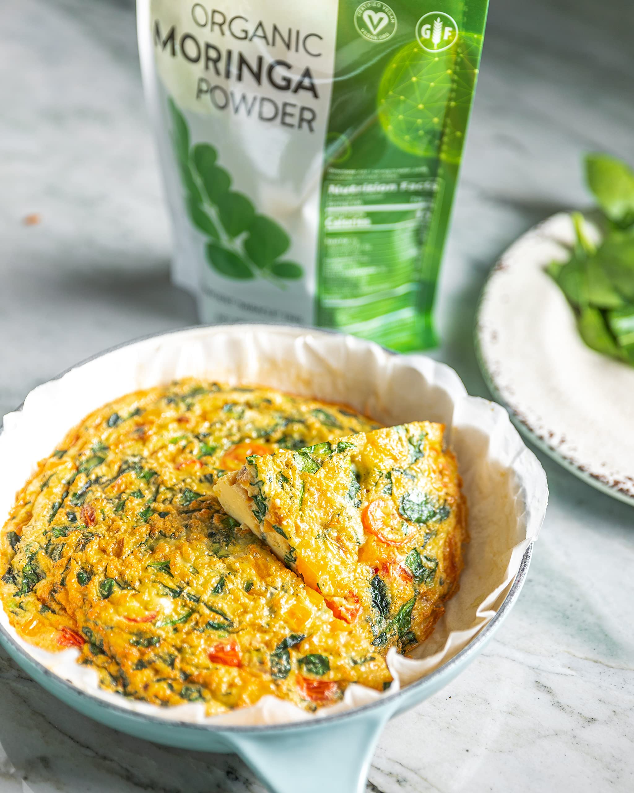 MRM Moringa Orgánica Polvo, envase de 60 porciones para uso diario
