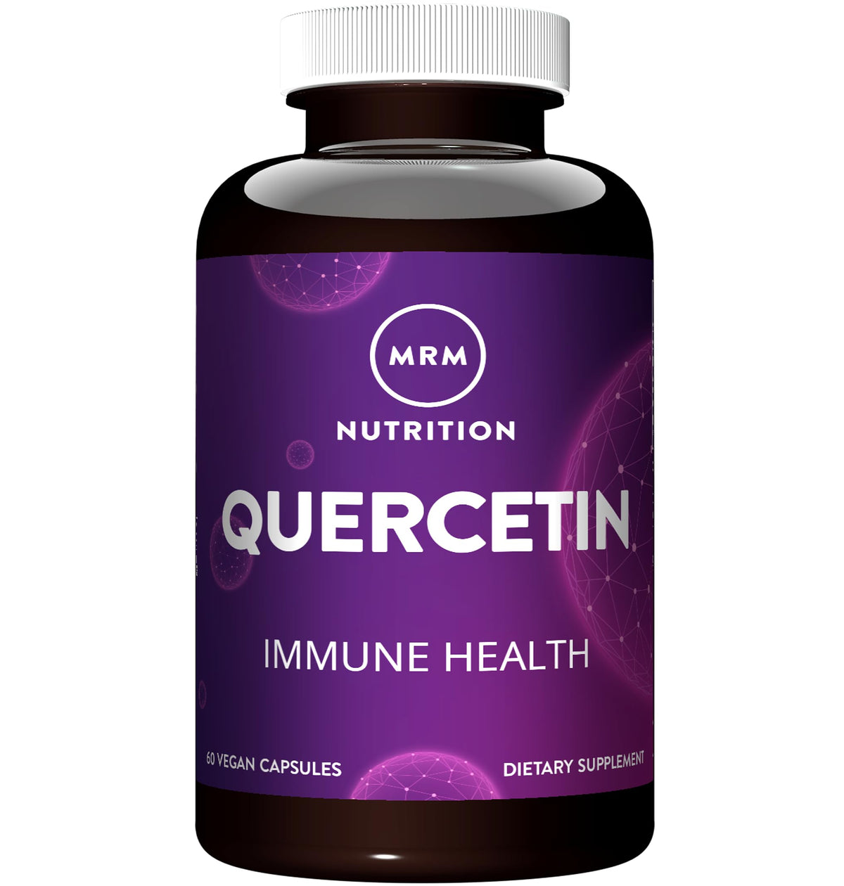 MRM Quercetina 500 mg, cápsulas vegetarianas para uso diario como antioxidante.