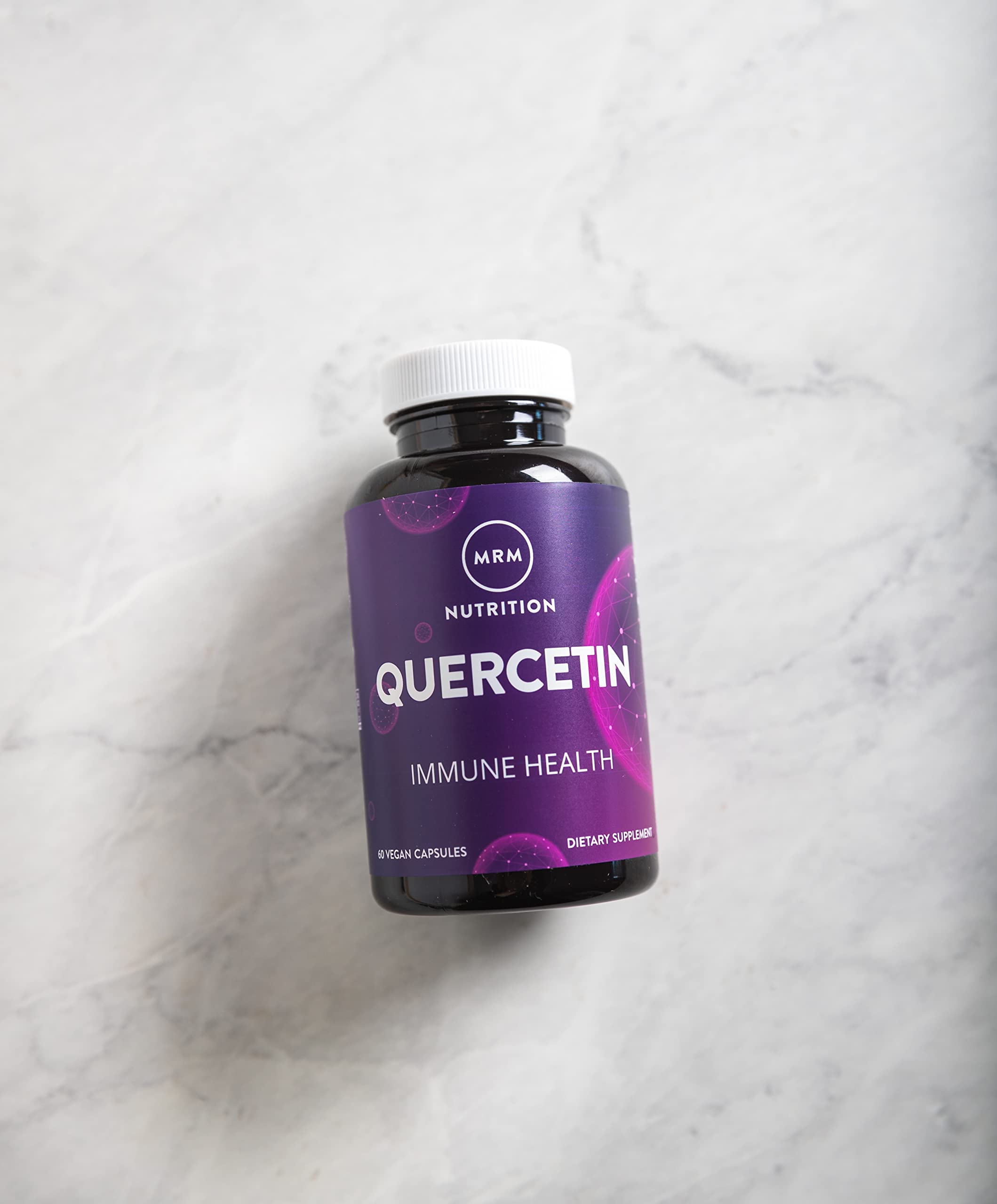 MRM Quercetina 500 mg, interior de caja para almacenamiento práctico.