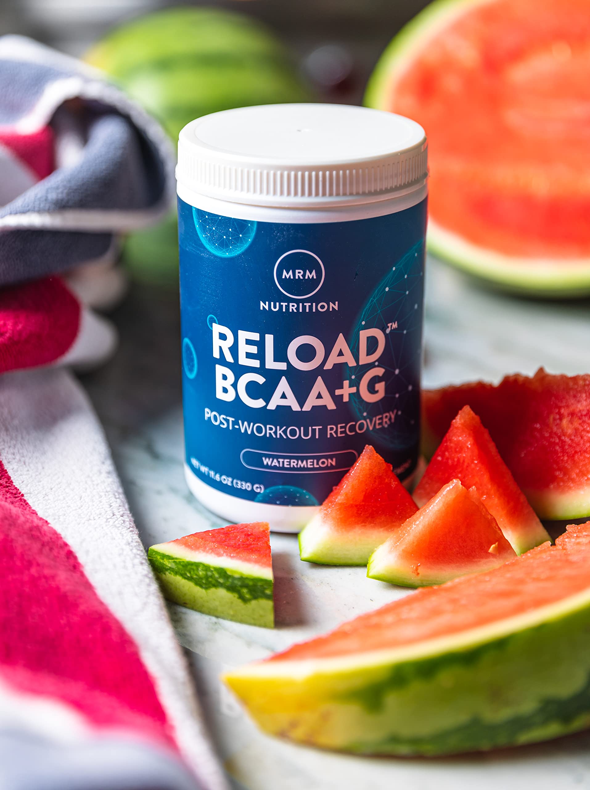 MRM Reload BCAA+G empaque compacto para llevar al entrenamiento