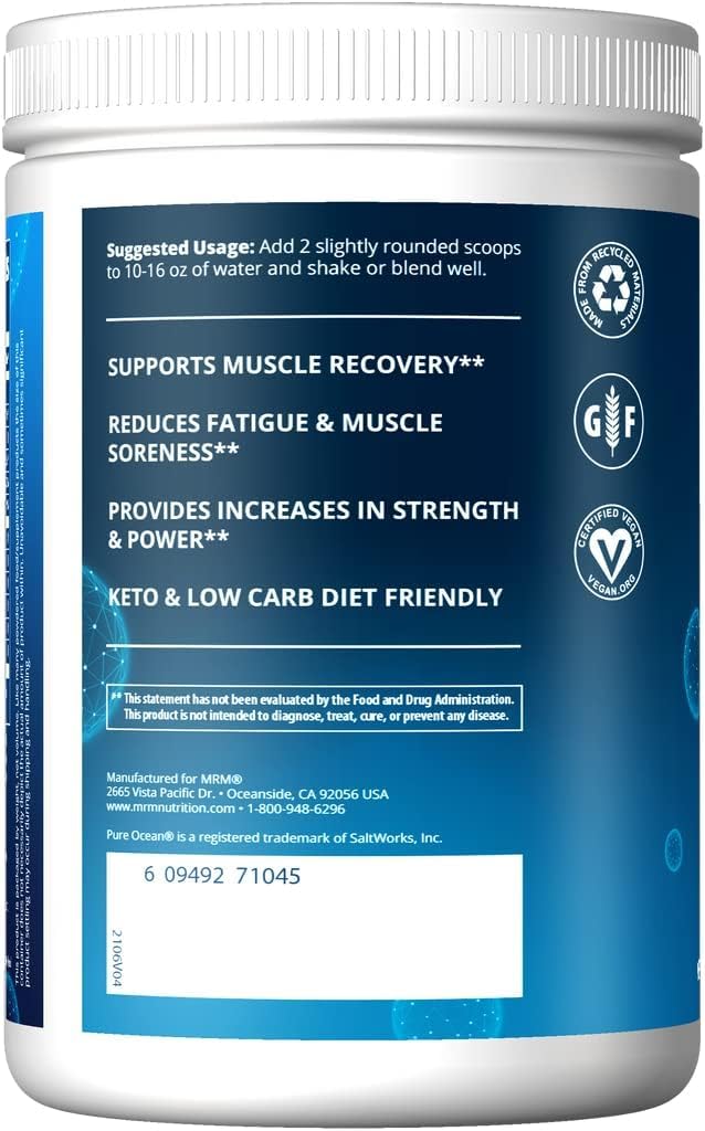 MRM Reload BCAA+G Isla Fusión ofrece apoyo muscular tras el ejercicio