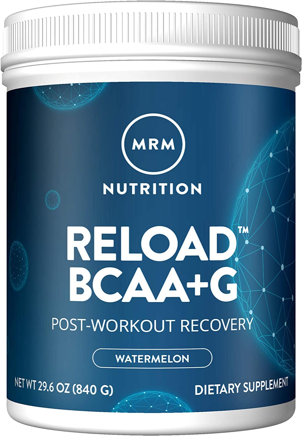 MRM Reload BCAA+G post-entrenamiento en pote para recuperación muscular
