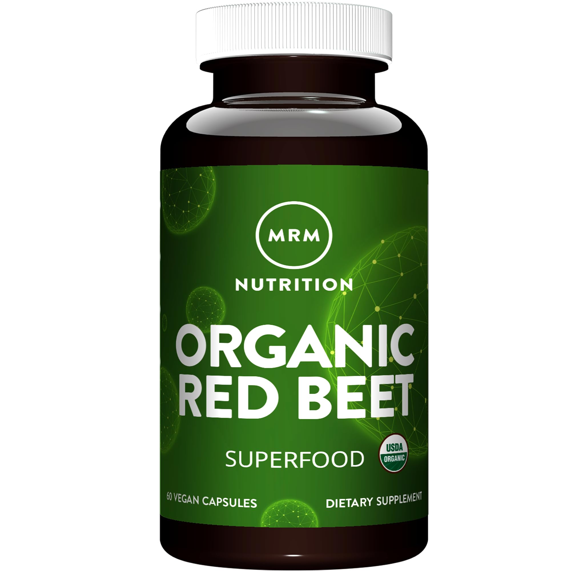 MRM Remolacha Roja: cápsulas en botella para energía potencial durante entrenamientos