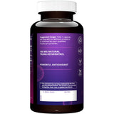 MRM Resveratrol etiqueta detallada, información clara sobre ingredientes y beneficios posibles