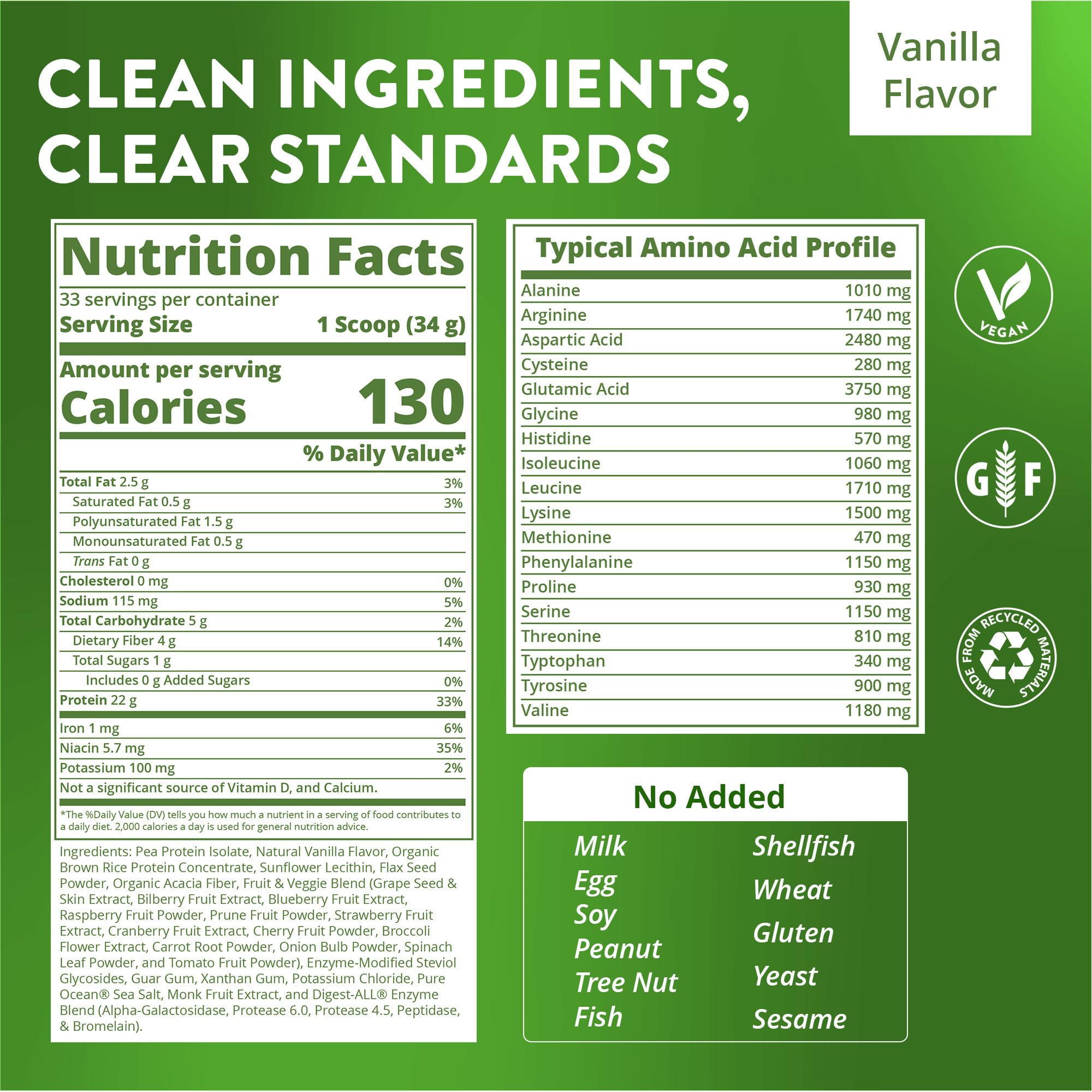 Batido de vainilla con MRM Veggie Protein, opción vegana sin lactosa.