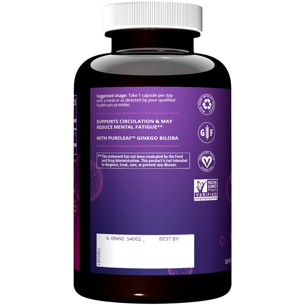 MRM Ginkgo B etiqueta-producto: información clara para tomar decisiones.