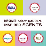 Aromas de jardín que evocan limpieza y bienestar diario de Mrs. Meyer's Clean Day.