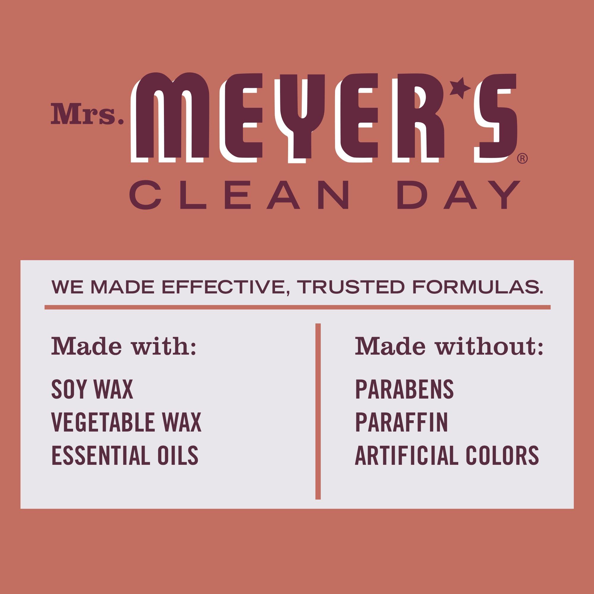 Fragancia otoñal con notas amaderadas de Mrs. Meyer's para ambientes cálidos