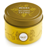 Vela Daisy en lata de Mrs. MEYER'S para ambiente fresco.