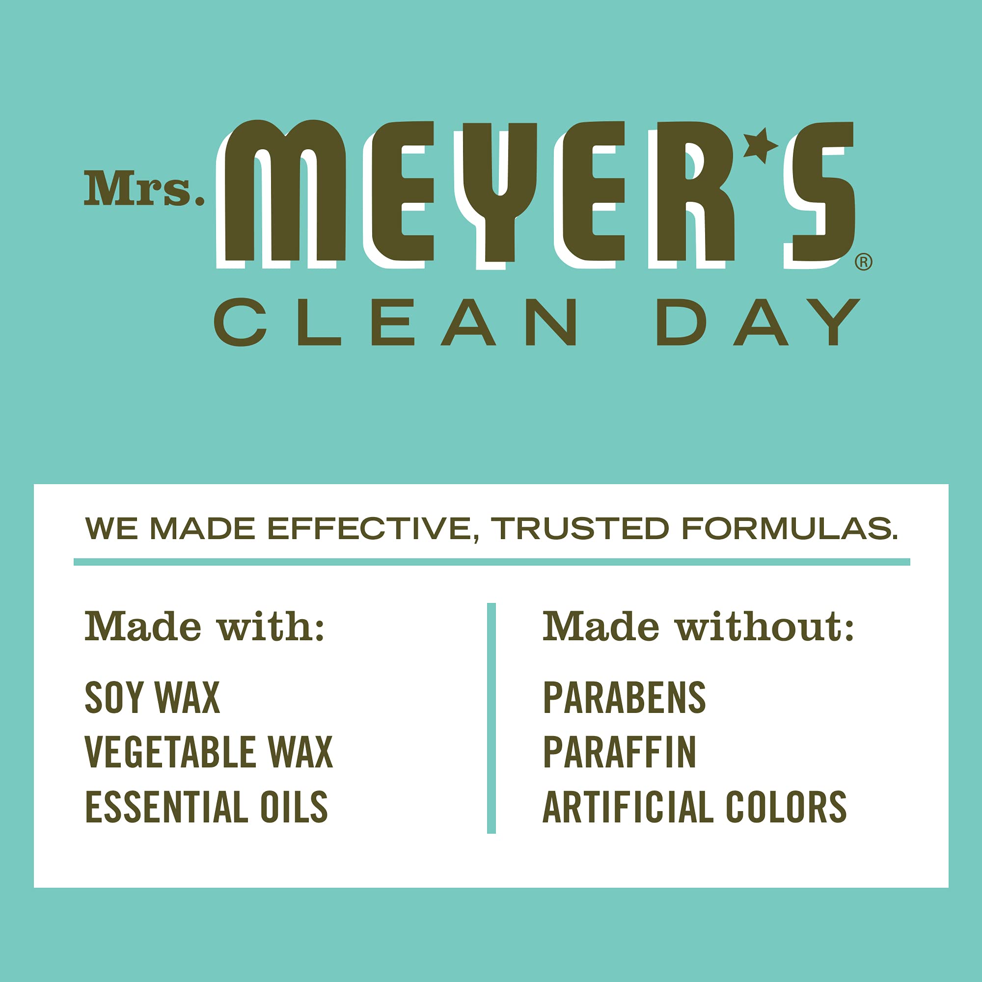 Presentación en lata dorada de Mrs. Meyer’s, mejora el ambiente con albahaca