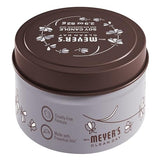 Etiqueta de diseño de la vela Mrs. Meyer’s Clean Day en lata, ideal para regalo.