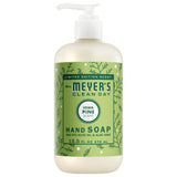 Jabón de manos MRS. MEYER'S Clean Day con aroma a pino de Iowa, limpieza suave para la piel