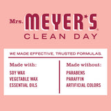 Regalo elegante: vela rosa de Mrs. MEYER'S para cualquier ocasión.