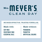 Vela de lata Mrs. Meyer's Clean Day mecha sin plomo campanilla-nieve