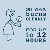 Vela de lata Mrs. Meyer's Clean Day notas madera campanilla-nieve