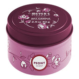Vela de peonía de Mrs. Meyer's Clean Day en tin, aroma floral suave.