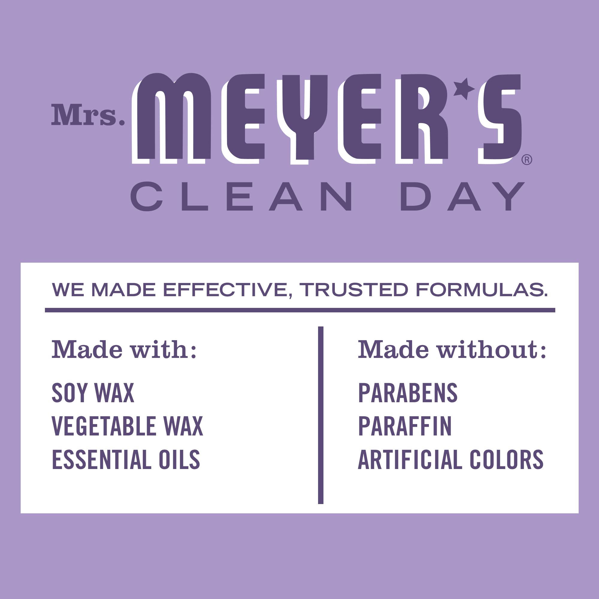 Presentación en lata lista para regalo de MRS. MEYER'S, ideal para regalar.