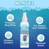 Ms. Pixie's paseos familiares, protege durante actividades al aire libre.