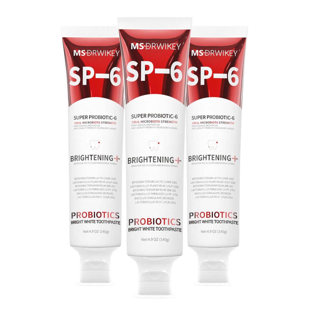 MSDRWIKEY SP-6 blanqueamiento dental con probióticos mejora la sonrisa.