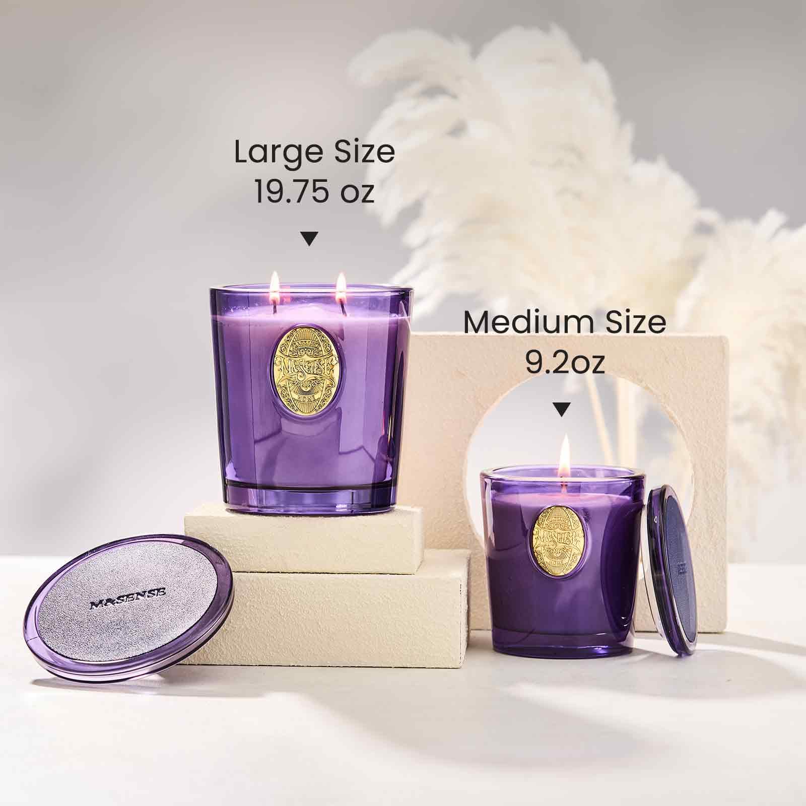 Aceites premium en vela M&SENSE para aroma constante.