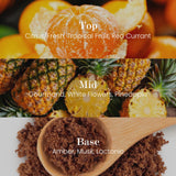 Vela M&SENSE aroma-fruta-brillante para relajación y confort en casa.