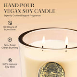 Presentación de lujo M&SENSE en dorado para regalo elegante.