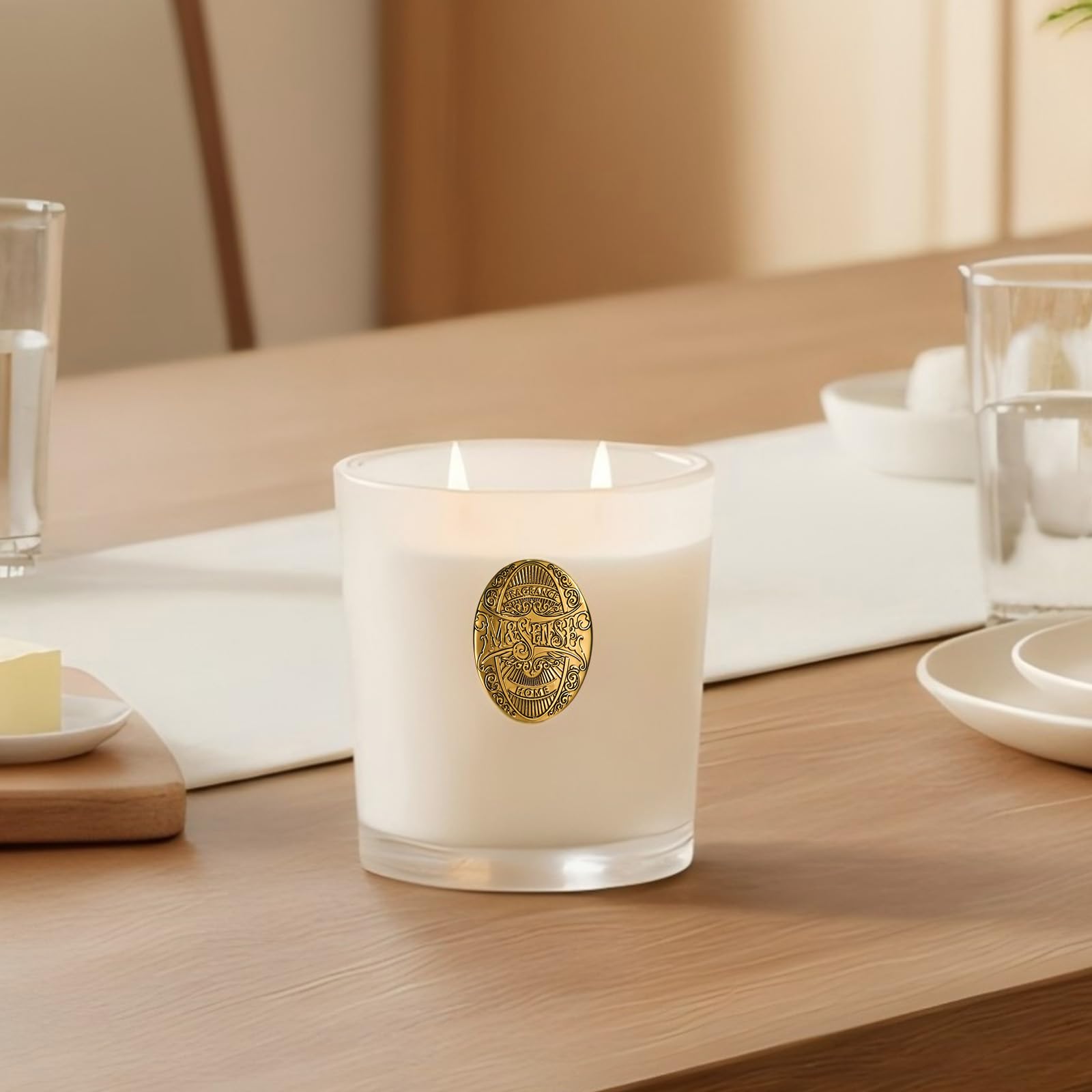 Vaso reutilizable de vela M&SENSE para decoración