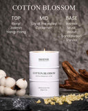 Vela M&SENSE con cera de soja natural para un aroma constante.