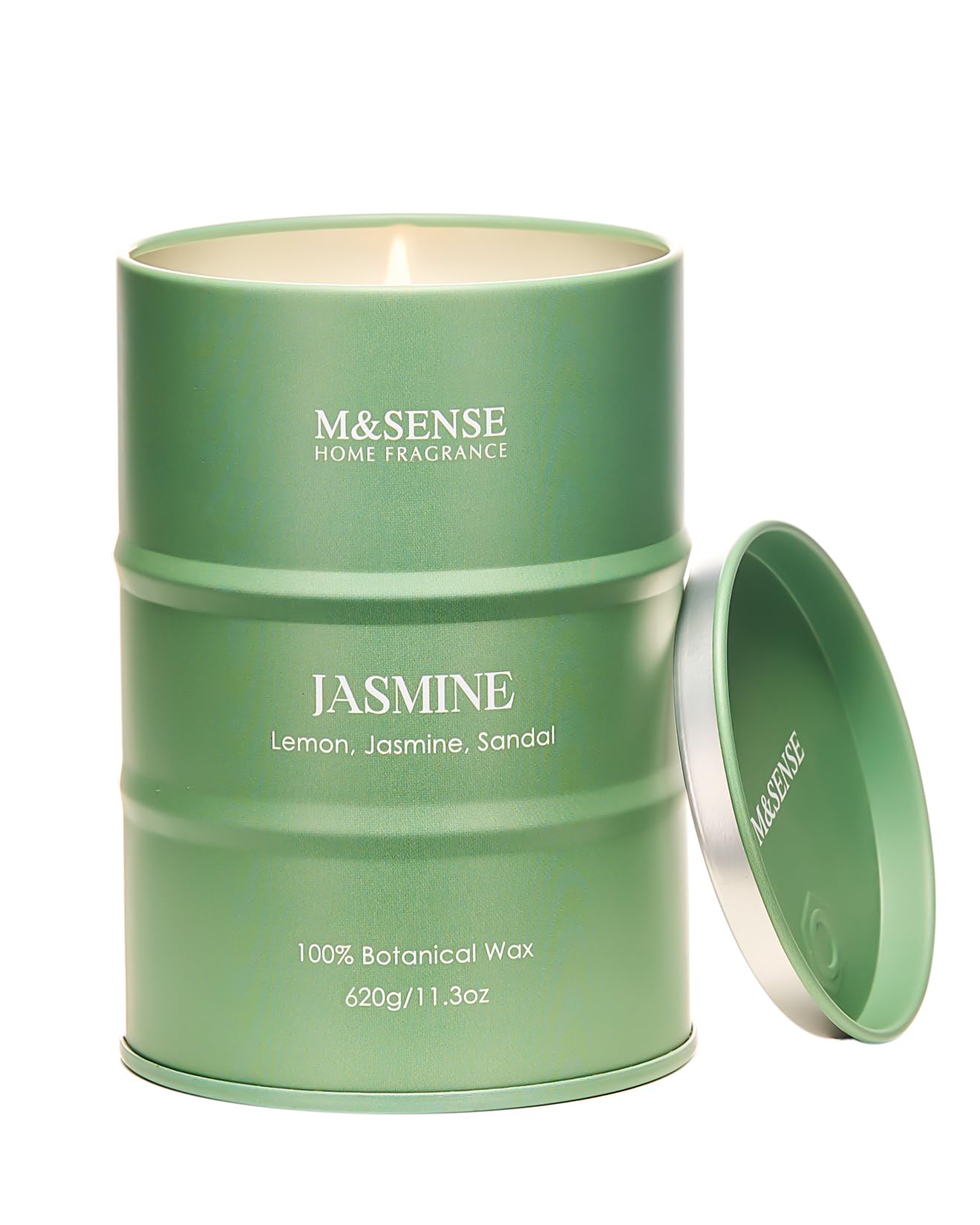 Vela Jasmine M&SENSE grande en caja regalo, ideal para ambientar espacios.