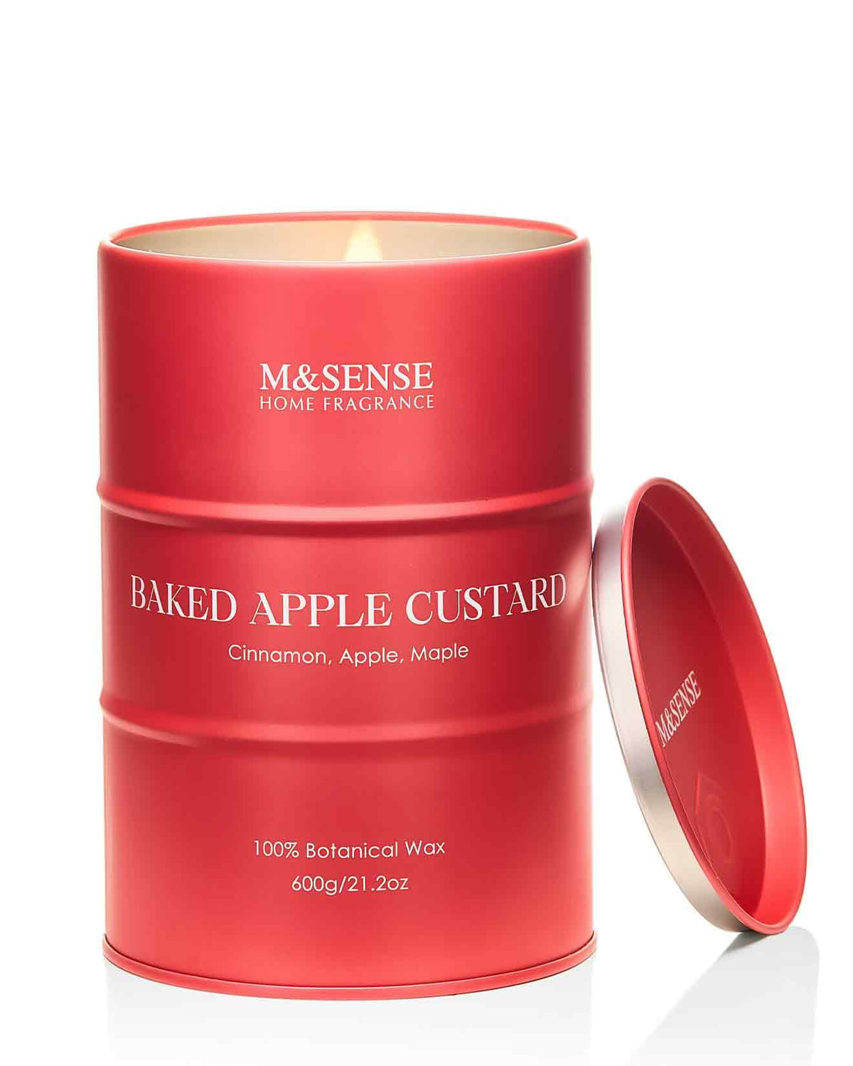 Vela M&SENSE de manzana horneada para relajación en casa