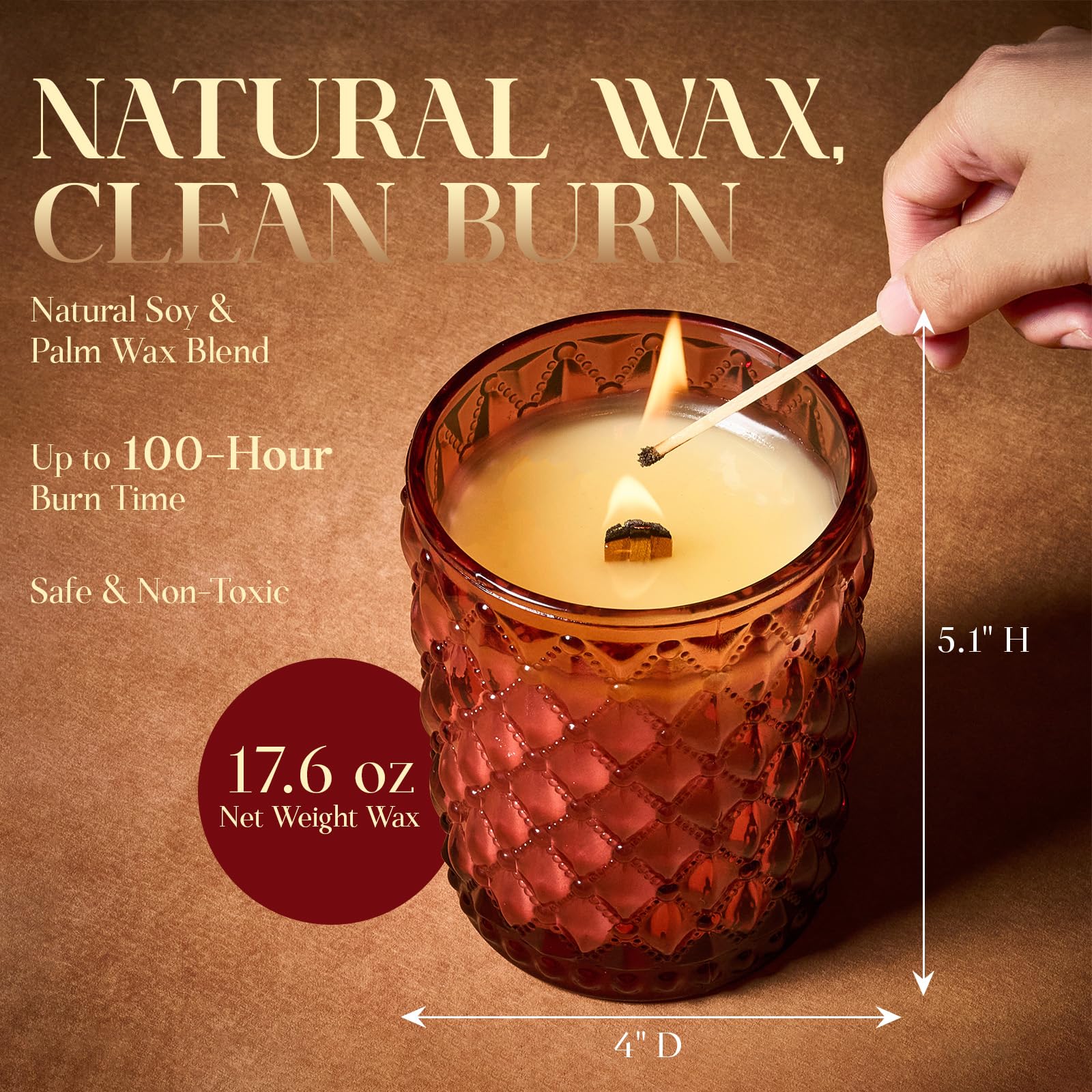 Vela M&SENSE Naranja-Goji, cítricos brillantes para revitalizar el ánimo.