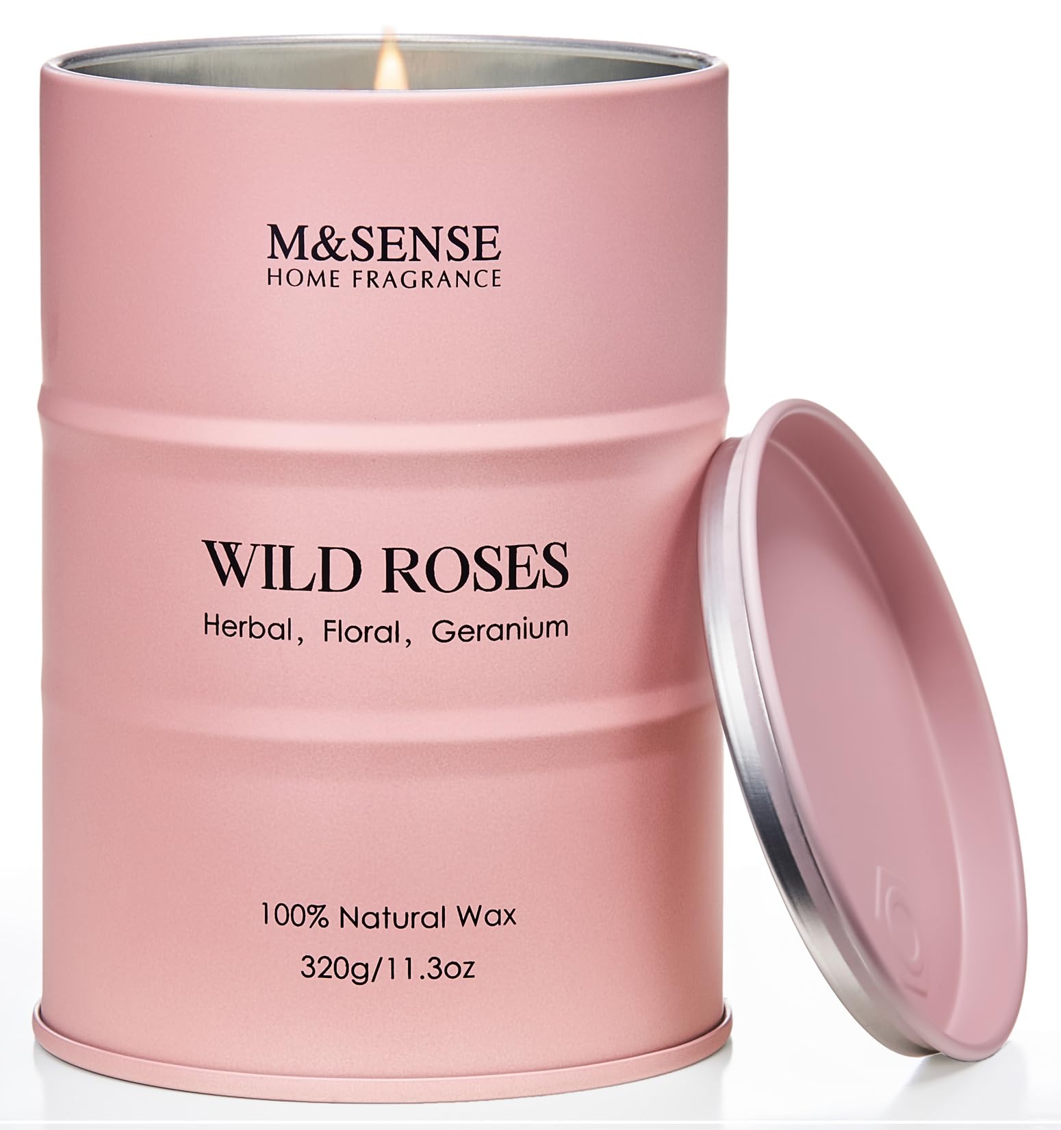 Vela M&SENSE Rosa Salvaje en caja regalo para ambientar espacios