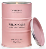 Vela M&SENSE Rosa Salvaje en caja regalo para ambientar espacios
