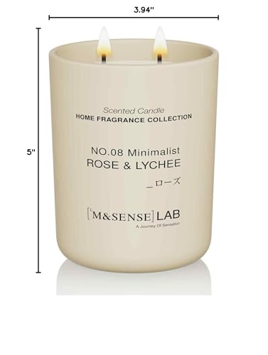 Regalo elegante con vela aromática M&SENSE para fechas especiales